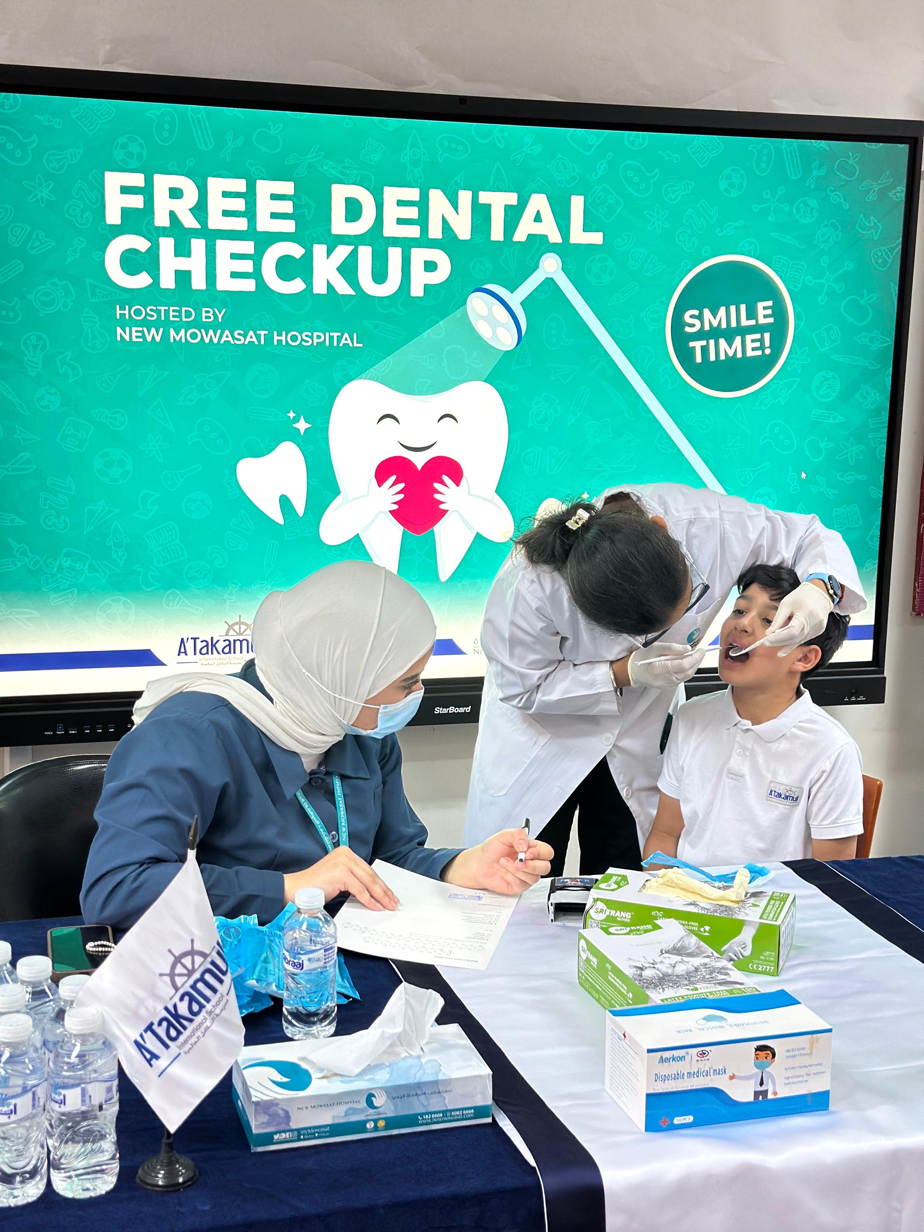 Free dental checkups at A'Takamul International School - 30 April 2025